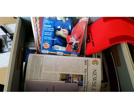 MIXED SPORT, selection, inc. cricket, football, golf etc; magazines, newsletters, programmes, 2001 Lytham photographers sash 