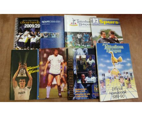 FOOTBALL, handbooks 1950s (2) OW 1970s onwards inc. Tottenham (18) 1978/9-2009/10; Ilford (3), 1955,1958/9 &amp; 1974; Wheals