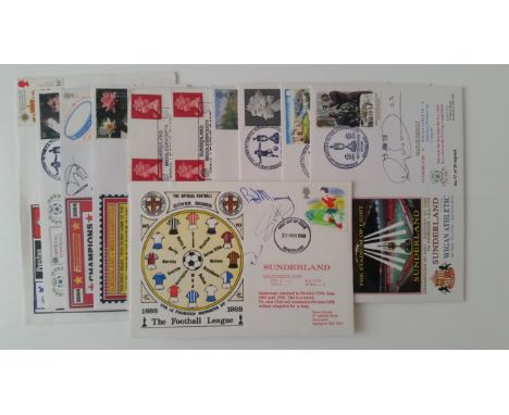 FOOTBALL, signed Sunderland First Day Covers, inc. Le Tallec, Collins, Ball, McGrath etc., LE (for signatures), with commemor