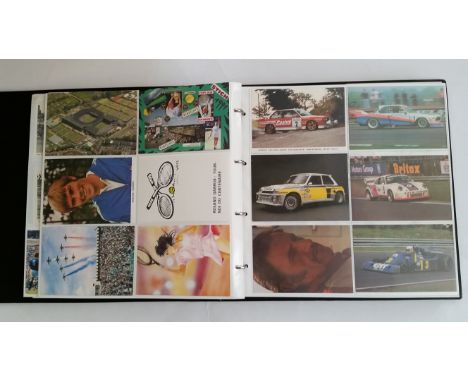 MIXED SPORT, modern postcards, inc. Motorcycles, Isle of Man, motor racing, football, rugby union, cricket, ice skating, tenn