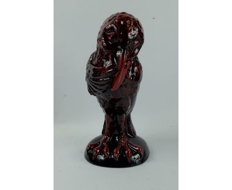 Kevin Francis Peggy Davies Grotesque Bird The Whisperer, modelled by Robert Tabbenor in Ruby fusion colour way no 82 of 100