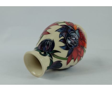 Moorcroft Ruby Red vase height 14cm