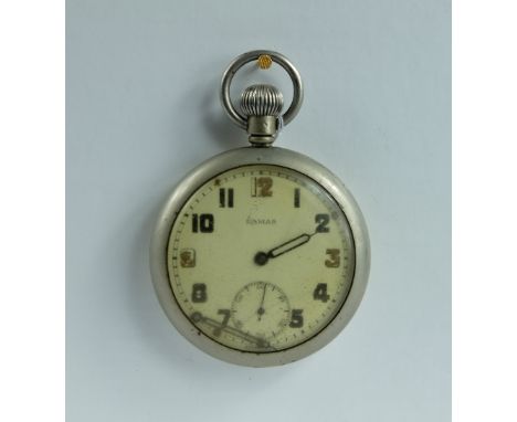 Damas Military pocket watch marked to the back with broad arrow G.S/T.P 51802 , in need of attention