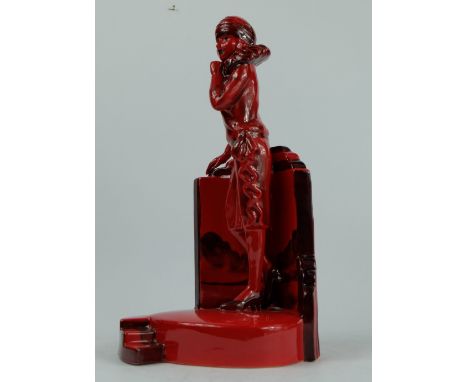 Kevin Francis Peggy Davies Ruby fusion figure Art Deco lady