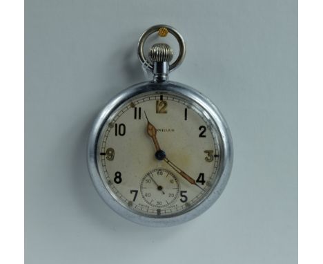 Leonidas Military pocket watch marked to the back with broad arrow G.S.T.P N5238 , in good working order