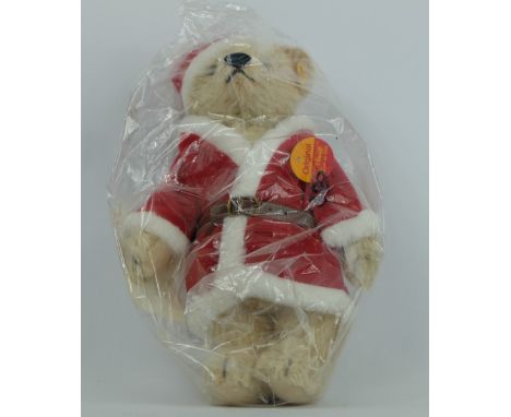 Steiff Christmas teddy bear Noel exclusive for Danbury Mint in original sealed bag with paperwork and certificate 