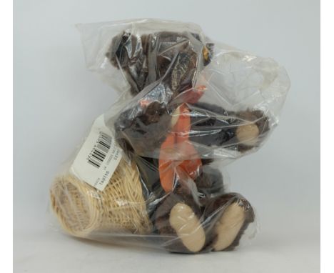 Steiff teddy bear Autumn in sealed plastic bag