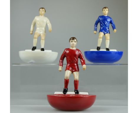 Royal Doulton figures Subbuteo Players  MCL12 White, MCL12 Blue and MCL12 Red (3) limited edition 