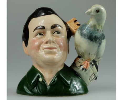 Royal Doulton prototype intermediate character jug The Pigeon Fancier (this jug was eventually produced under the Carltonware