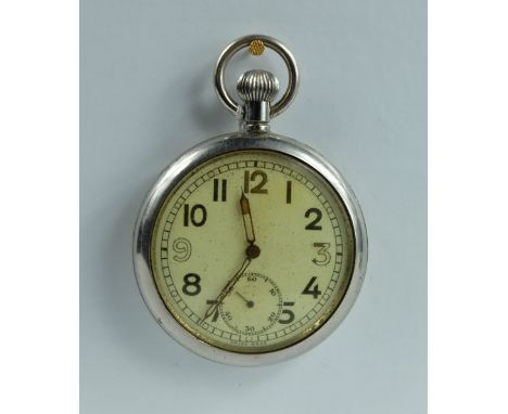 Military pocket watch marked to the back with broad arrow G.S.T.P K13535 , in good working order