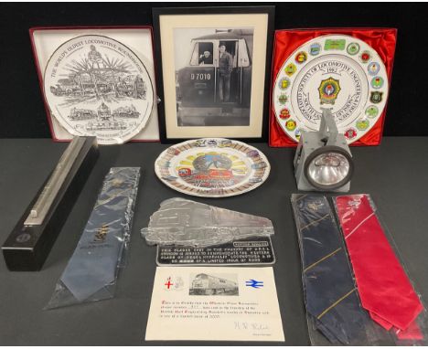 Railwayana - a cast iron locomotive plaque, Western Cavalier, to commemorate the western class of diesel hydraulic locomotive