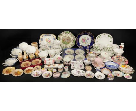 Ceramics - a quantity of assorted ceramics including Royal Worcester Palissy, Royal Albert, Royal Ascot, Colclough, Paragon, 