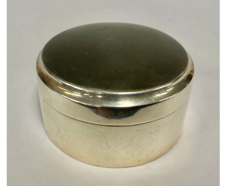 A 19th century Swedish silver circular snuff box and cover, quite plain, gilt interior, 5cm wide, marked to base, 1829, 53.5g