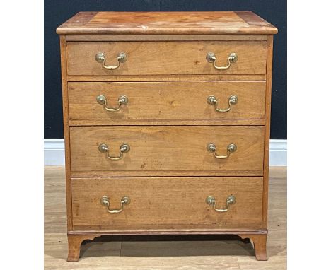 A George III mahogany chest, later converted from a commode