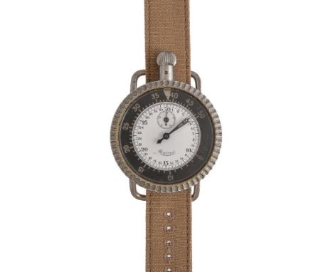 Minerva,   Base metal Bomb timer, no. 2880674, circa 1920s   Movement: Hand wound movement, 7 jewels, no. 342490   Case: Base