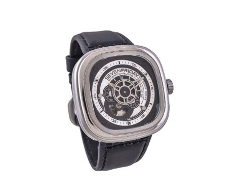 Sevenfriday, Essence Industrial, Ref. SF-P1B/01,   Stainless steel wrist watch, no. A0236   Movement: Automatic movement, 21 