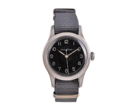 Jaeger-LeCoultre, 6B/159,   Base metal military wrist watch, no. A24759, circa 1940s   Movement: Cal. 470, hand wound, 17 jew