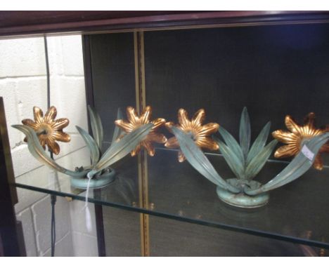 A 'wheatsheaf' chandelier and a pair of sconces  