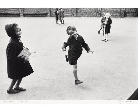 Jürgen Schadeberg (1931-2020)Playground, Brixton, 1968Gelatin silver print, printed later, signed, titled, dated in ink and e