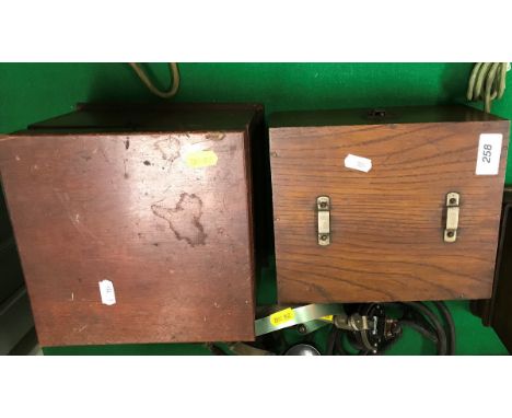 An Ericsson crystal set, Post Office registered number 280, serial number A163, with headphones, together with an ATM (Automa