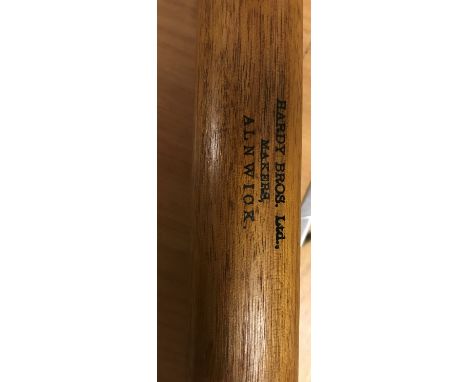 A Hardy "Perfection" two piece palakona split cane trout fly rod (post No. A40058) complete with wooden former and and makers