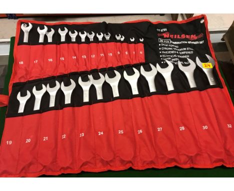 A 25 piece CV Metric spanner set  