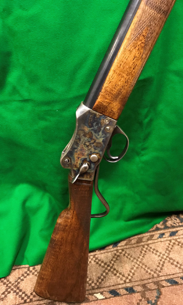A Greeners "GP" 12 bore shotgun, single barrel Martini Henry action, 27