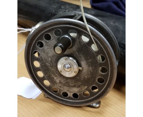 A Hardy "St. George" "Silent Check" 33/8" trout fly reel CONDITION REPORTS Light surface scratches, scuffs, accretions, etc a
