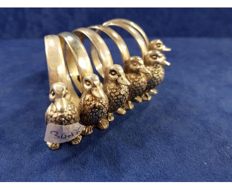 SET OF 6 VINTAGE PLATED NAPKIN RINGS 
