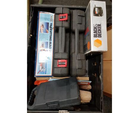 GOOD QTY OF POWER TOOLS ETC 