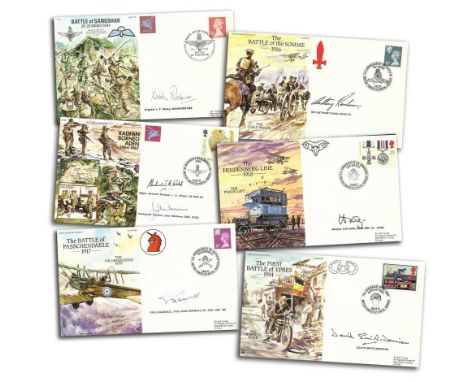 Joint Services JS AC VIP signed covers in FIVE albums. Over 150 cover both VIP and pilot signed varieties from AC14 AC100, no