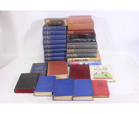 A quantity of vintage books. Lot includes The British Encyclopedia books from volumes one to twelve. The Complete Chronicles 