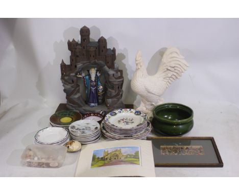 Royal Doulton, Keramikos, Corona Ware - A mixed lot to include Japanese hand painted porcelain saucers. Corona Ware Old Woods
