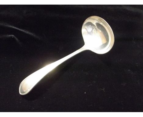 A Sheffield silver ladle, maker Emile Viner. C 1942. 78 grams