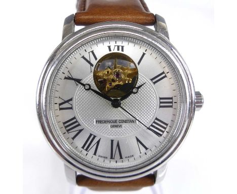 A Frederique Constant gent's steel cased automatic wristwatch, ref. FC-303/310X3P4/5/6, No. 1353601, having a signed silvered