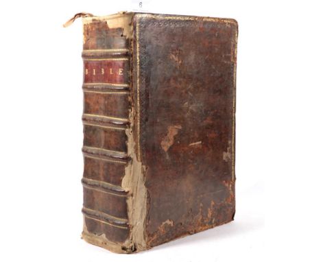The Holy Bible [KJV].  ?Robert Barker and Assignes of John Bill, 1634 (no title-page vide infra). Folio, full calf; head- and