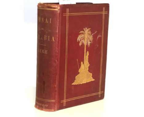 Beke, Charles The Late Dr Charles Beke's Discoveries of Sinai in Arabia and of Midian. Trubner &amp; Co., 1878. 4to, org. red