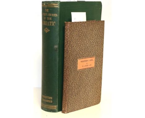 Beaufort, Emily, Vicountess Strangford The Eastern Shores of the Adriatic in 1863. Richard Bentley, Publisher in Ordinary to 