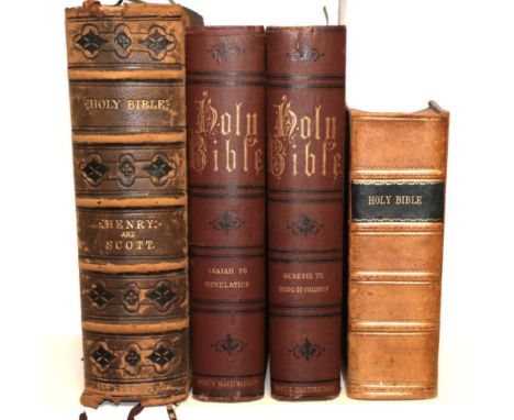 Three 19th Century Bibles Oxford: Printed at the Clarendon Press by Samuel Collingwood and Co., 1823. Stereotype Edition. 8vo