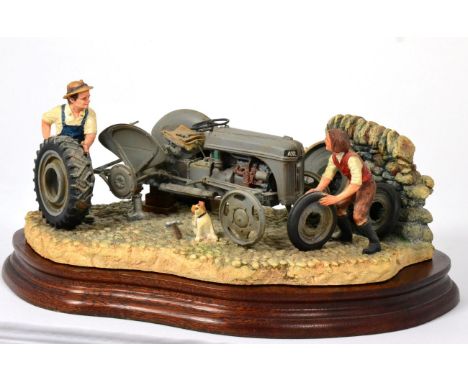 Border Fine Arts 'Changing Times' (Ford Ferguson No. 9N), model No. B0912 by Ray Ayres, on wood base, with box and certificat