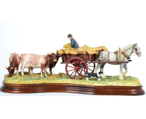 Border Fine Arts 'Warm Work on a Cold Day', model No. B1028 by Hans Kendrick, limited edition 254/500 on wood base, with box 