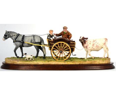 Border Fine Arts 'Bought at Market', model No. B1140 by Ray Ayres, limited edition 227/600, on wood base, with box and certif