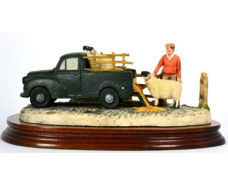 Border Fine Arts 'To the Tup Sale' (Morris 1000 Pick-Up), model No. JH72 by David Walton, limited edition 1011/1850, on wood 