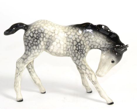 Beswick Foal (Large, Head Down), model No. 947, Rocking Horse grey gloss In good condition; Beswick England oval backstamp. 
