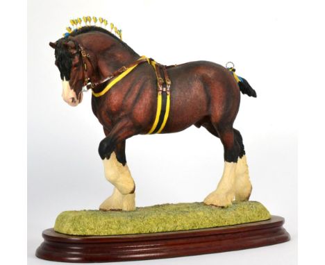 Border Fine Arts 'Champion of Champions' Shire Stallion (Standard Edition), model No. L140A by Anne Wall, limited edition 583