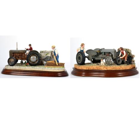Border Fine Arts 'Changing Times' (Ford Ferguson No. 9N), model No. B0912 by Ray Ayres and 'Golden Memories' (Ferguson 35), m