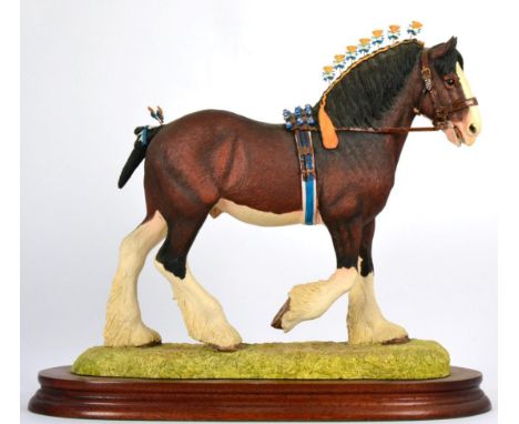 Border Fine Arts 'Victory at the Highland' Clydesdale Stallion (Standard Edition), model No. L149D by Anne Wall, limited edit