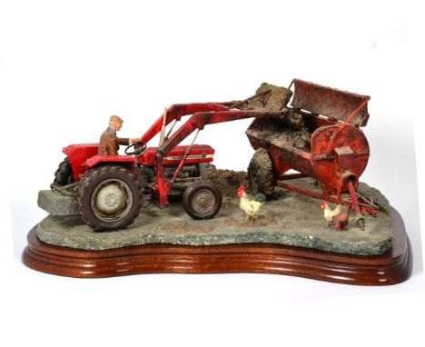 Border Fine Arts 'Where There's Muck There's Money', model No. B0857 by Ray Ayres, limited edition 313/1500, on wood base, wi
