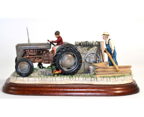 Border Fine Arts 'Golden Memories' (Ferguson 35), model No. B0799 by Ray Ayres, on wood base, with box and certificate