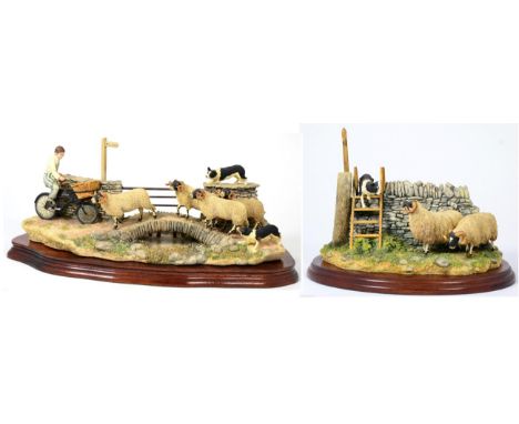 Border Fine Arts 'No Way Through' (Butcher's delivery boy), model No. B0500 by Ray Ayres, limited edition 913/1500, on wood b
